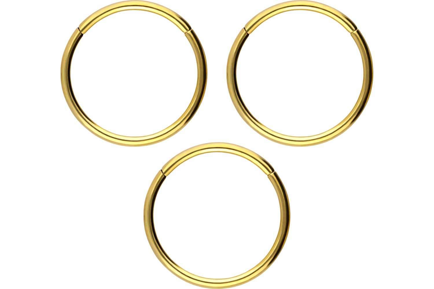 SET Chirurgenstahl Segmentring Clicker Piercing